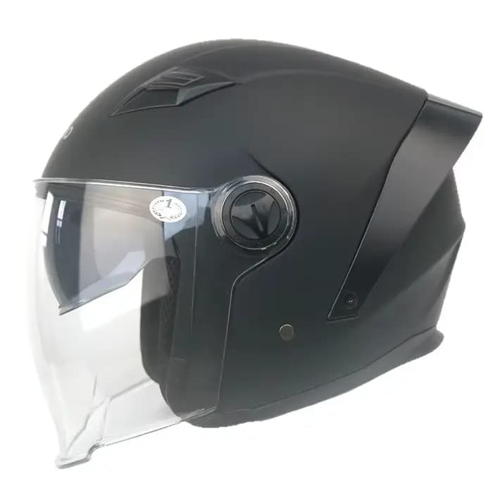 Kuqibao Casque de moto Interphone Bluetooth Demi-casque Chevalier électrique pour hommes et femmes Double miroir universel en toutes saisons