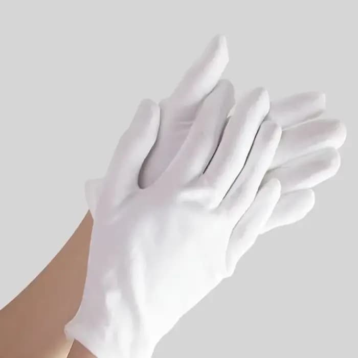 5 paires de gants de travail en coton blanc pour mains sèches, Film de manipulation, gants de SPA, gants de cérémonie hautement extensibles, outils de nettoyage ménager