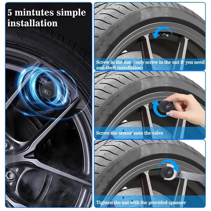 Capteur de pression des pneus solaire TPMS
