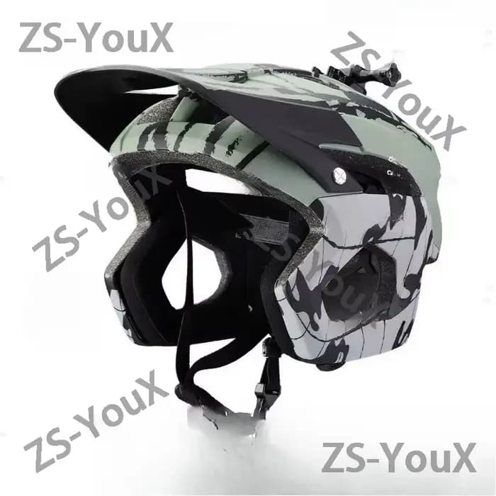 Casque demi-intégral tout-terrain ultra-léger et respirant 3Fox Same Spanish Storm pour VTT DropFrame