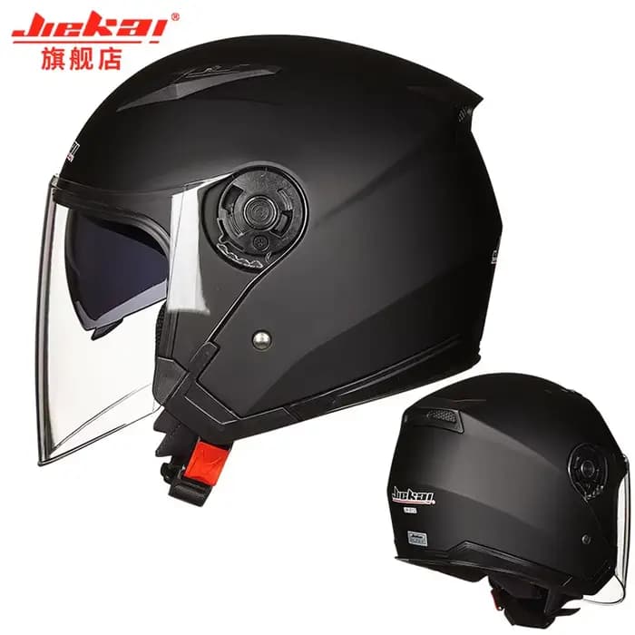 JEIKAI – Casque de moto avec double objectif, unisexe, véritable, pour scooter
