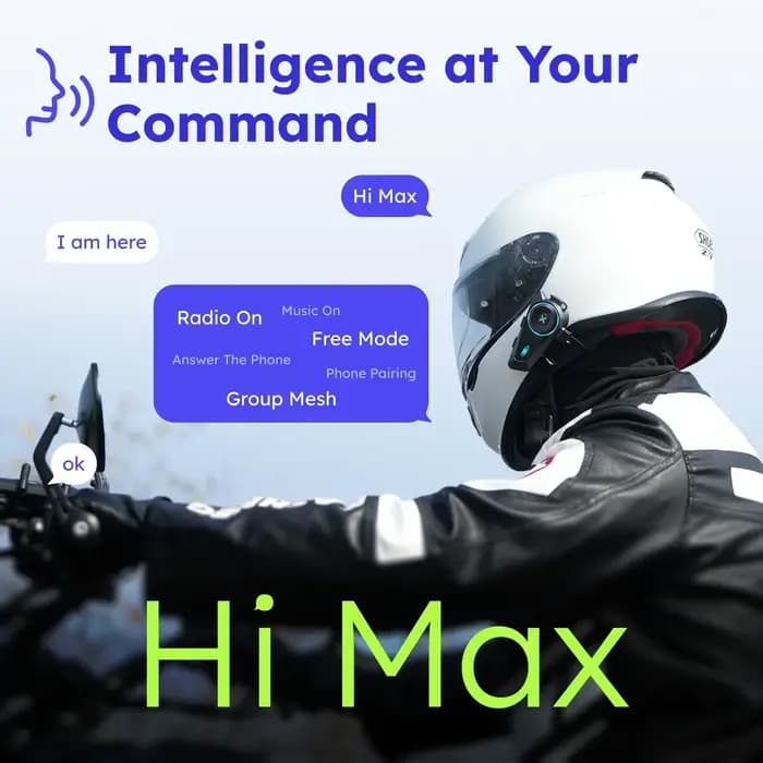 Intercom Moto MAXRUNON D10 pour 4 Motards