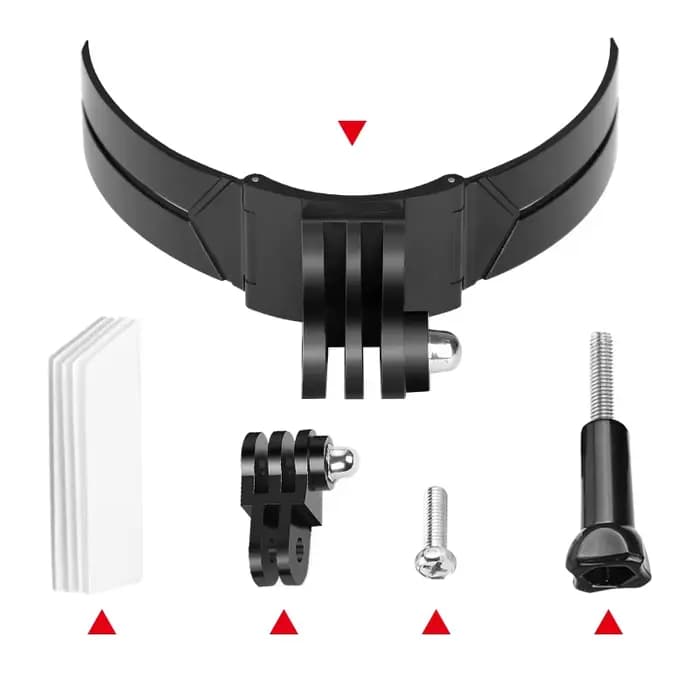Support de menton pour casque de moto pour 11/10 et autres accessoires de caméras de sport