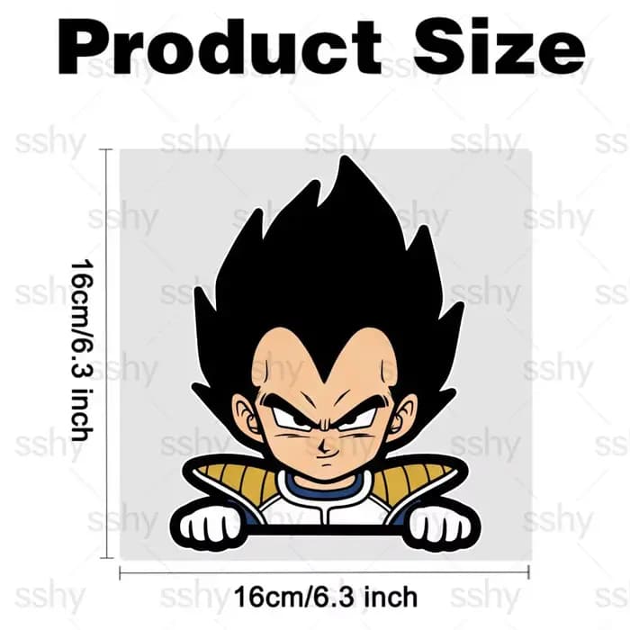 Autocollant drôle DRAGON BALL GOKU haute visibilité réfléchissant et imperméable