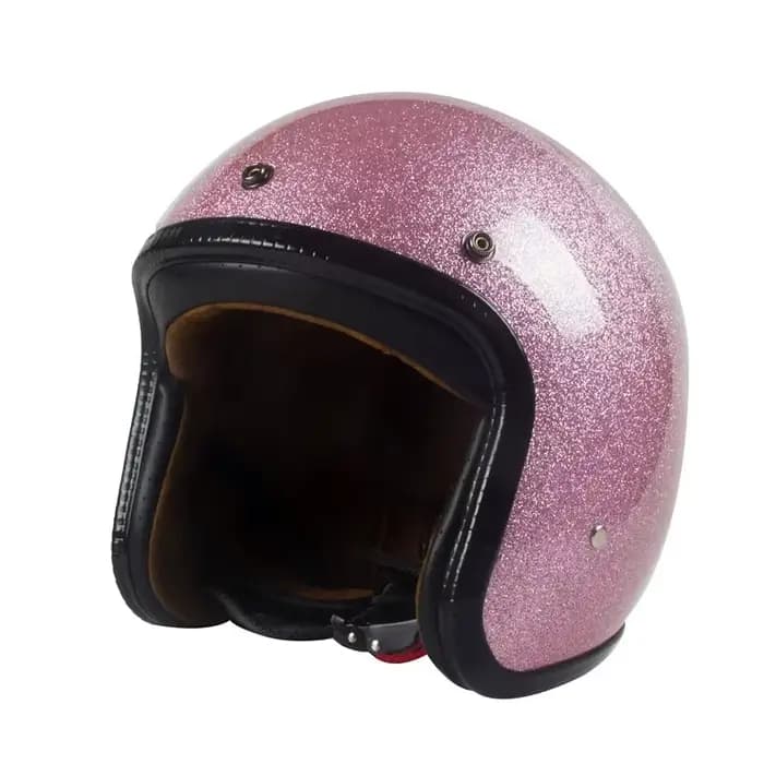 Casque de Moto Jet Vintage à visage ouvert
