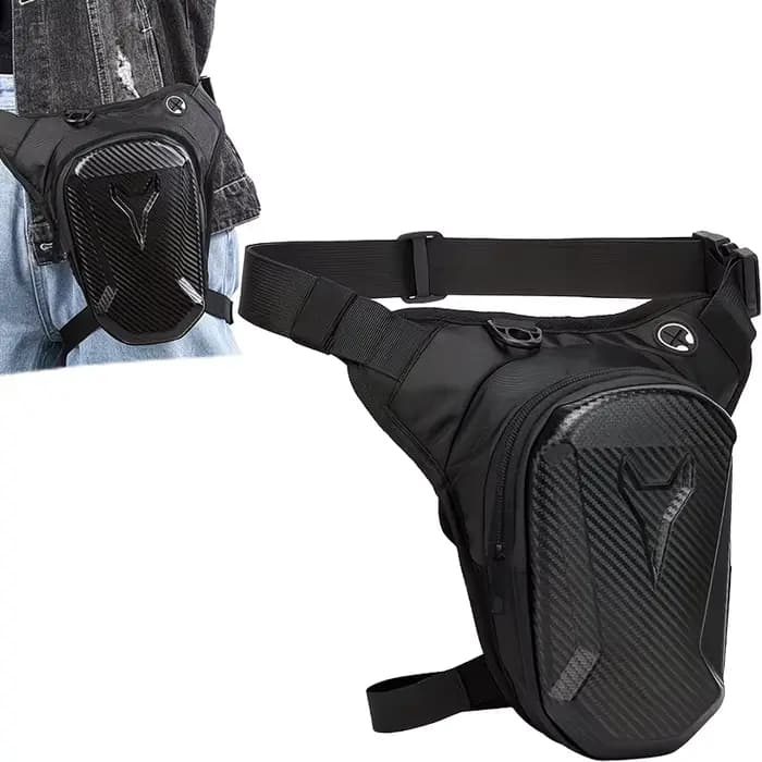 Sacoche de cuisse imperméable pour moto