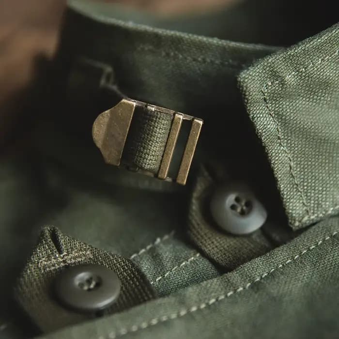 Maden rétro 16oz toile suédois moto vert veste poche Bomber