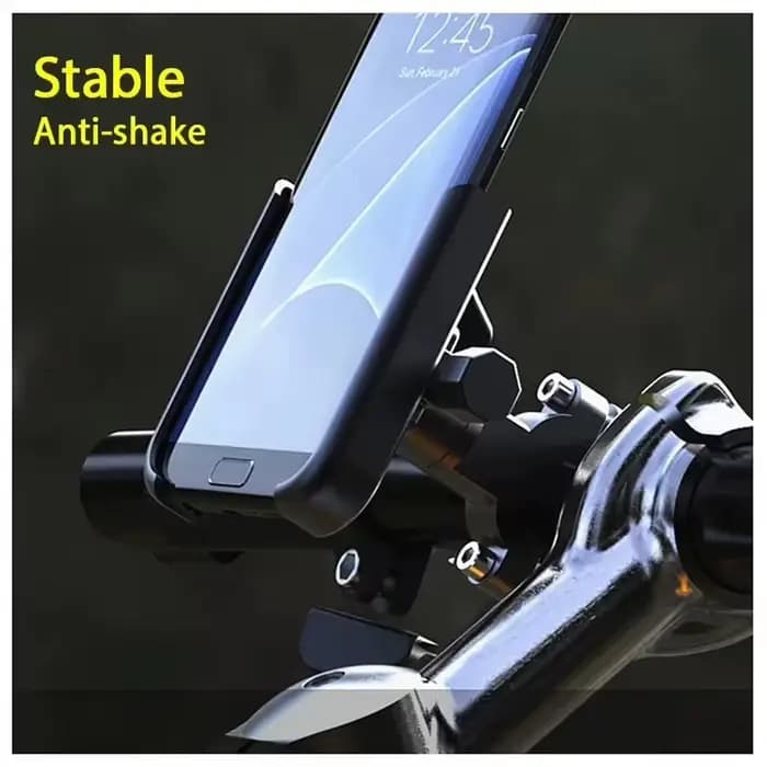 Support de navigation GPS en alliage absorbant les chocs pour téléphone de moto