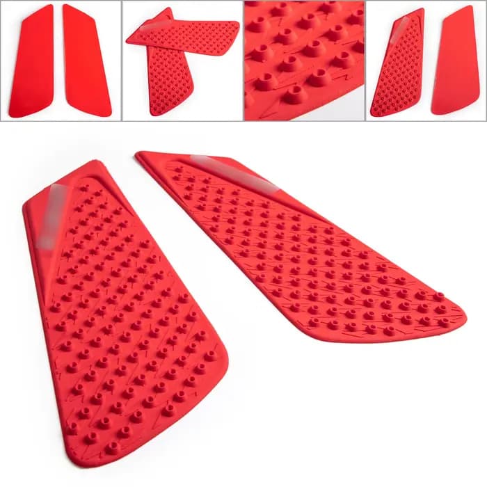 Areyourshop Tank Traction Grips Boot Guards adaptés pour Ducati 848 1098 1198 2008-2014 Rouge