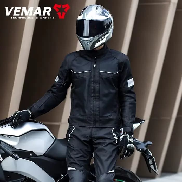 Vemar-Manteau de moto en maille respirante pour homme, veste de moto, équipement de protection oligProtective, vêtements de vélo de course, noir, gris, été, nouveau, CE1, 2