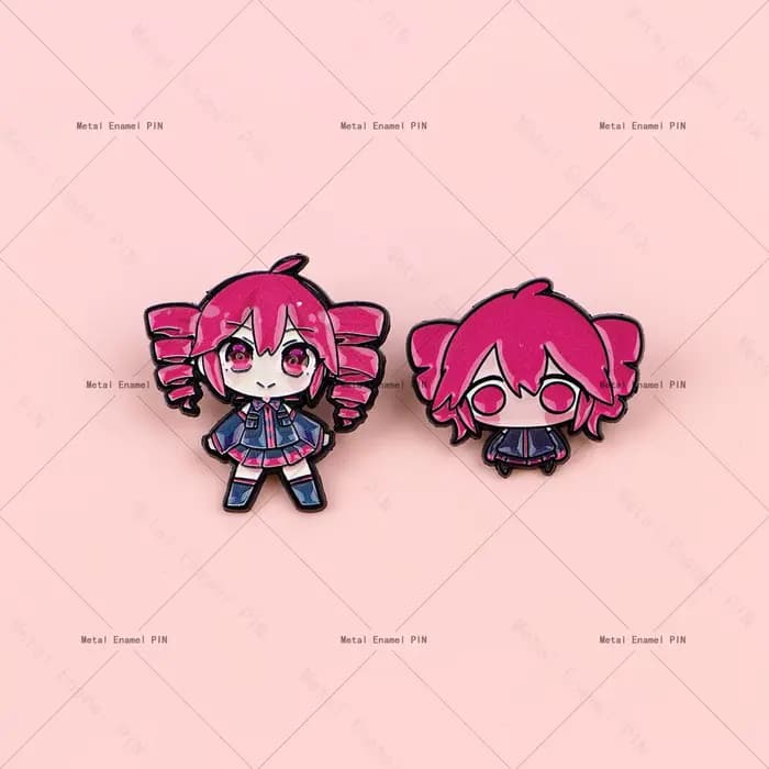Broches émaillées, épingles de revers et badges Kawaii à l'effigie de personnages de chanteurs virtuels pour sacs à dos, accessoires de costume, bijoux de mode et cadeaux