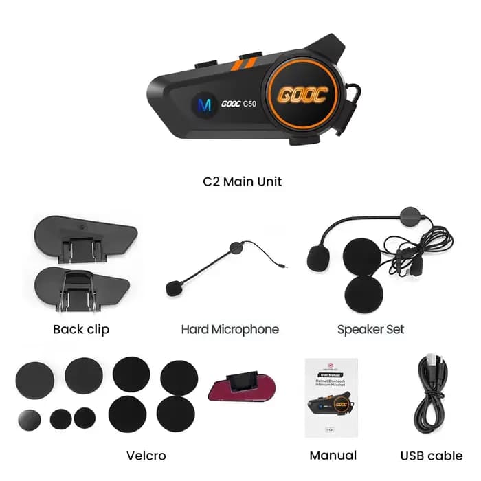 Casque de moto Bluetooth avec micro