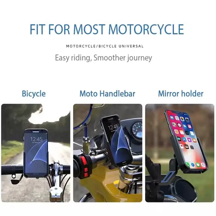 Support de téléphone portable pour guidon de moto