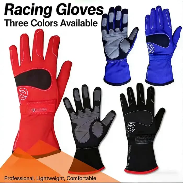 Gants de karting longs à doigts entiers