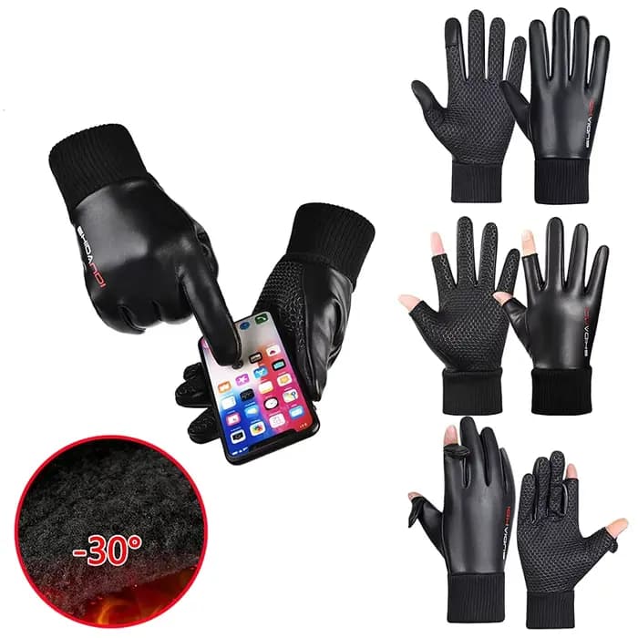 Gants d'hiver imperméables pour moto
