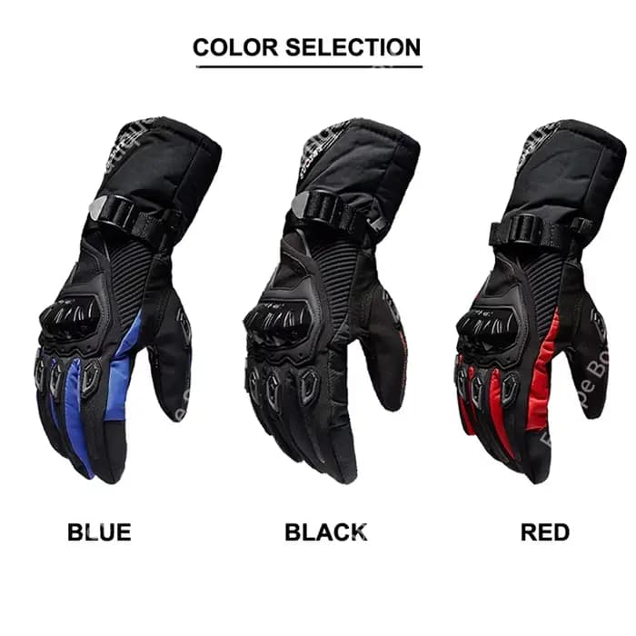 Nouveaux Gants de Moto Hiver 2026 Imperméables Chauds Thermiques Épais Longs Gauntlets de Protection Tout-Terrain pour Hommes