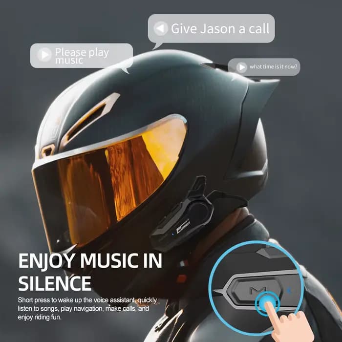 X1 Plus Moto casque Interphone Bluetooth pour 2 cavalier 1000M Intercomunicador
