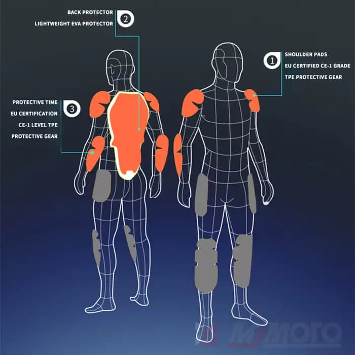 Veste de moto légère pour hommes et femmes