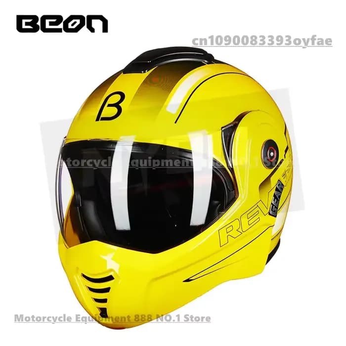 BEON moto arrière rabattable casque