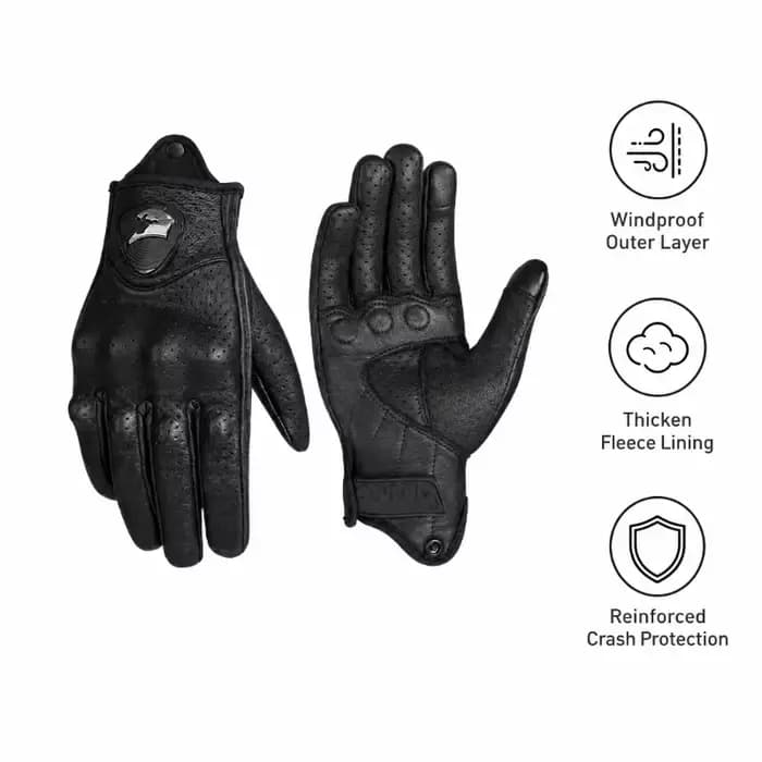 Gants de moto rétro pour hommes et femmes
