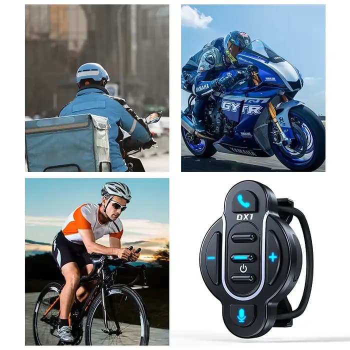 VR Robot Bluetooth 5.4 bouton multimédia étanche moto guidon télécommande casque