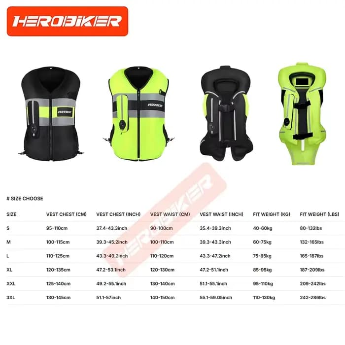 Veste de moto, gilet airbag pour moto