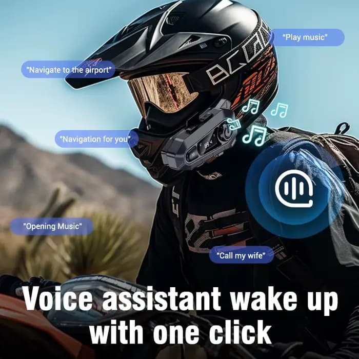 Casque Intercom Bluetooth 5.3 pour Moto