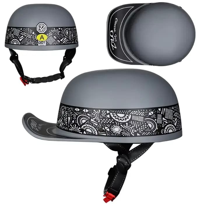 Casque de Moto rétro, demi-visage, Vintage, pour Scooter et motard