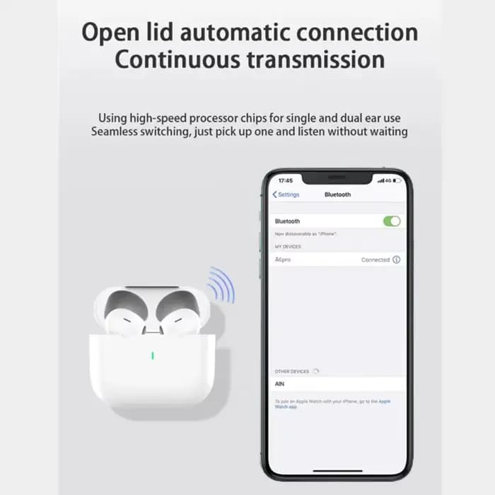 Nouveaux écouteurs sans fil Bluetooth Air Pro, son HiFi, faible latence, réduction de bruit ANC, écouteurs pour iPhone Android