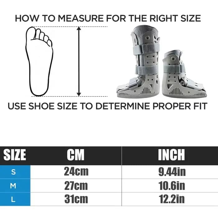Botte de marche gonflable, Botte orthopédique Air Cam Walker pour fracture, Botte Air Walker pour entorse, Botte Air Walker pour fracture du pied, Botte Air Walker pour rupture du tendon d'Achille