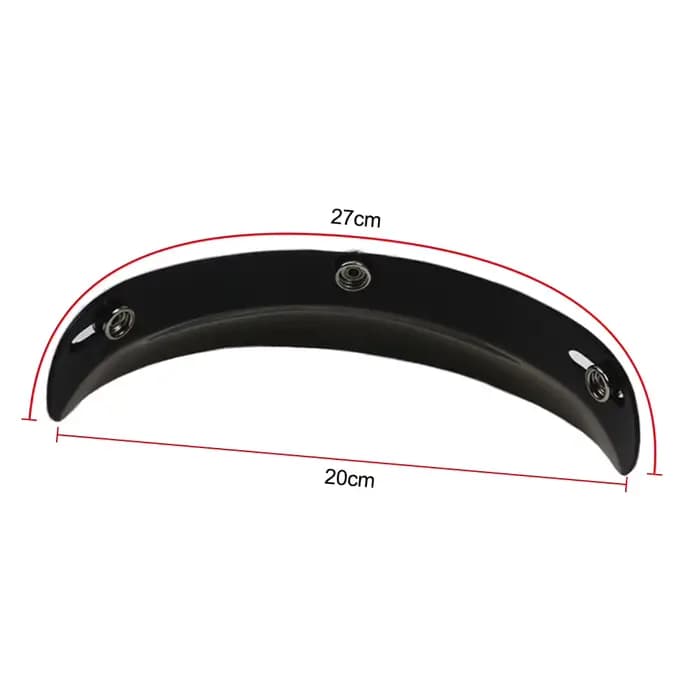 Casque de moto universel noir à 3 boutons