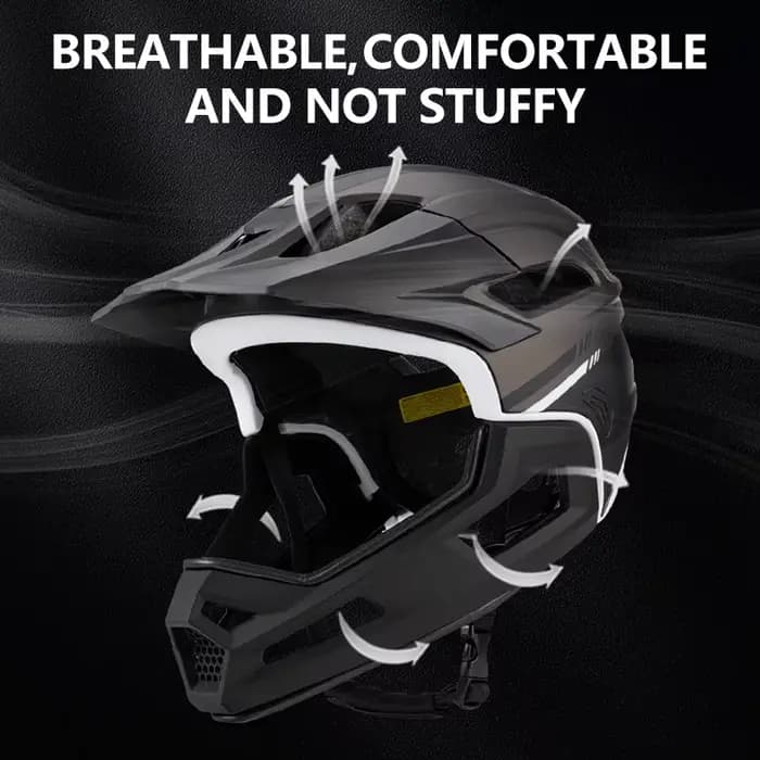 Eastinear's nouveau casque de vélo adulte intégral détachable Sports de plein air moto Skateboard