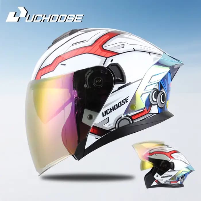Casque de moto ouvert 715 pour hommes et femmes