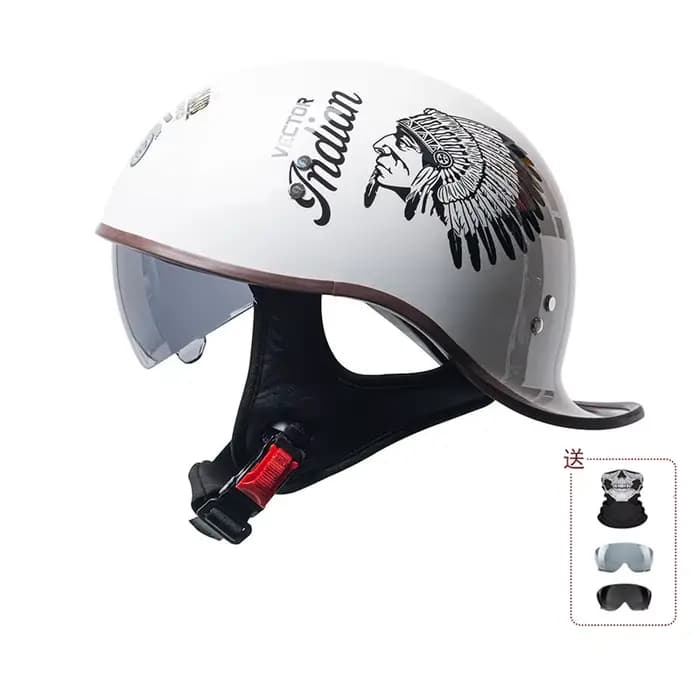 Casque de moto rétro certifié 3C Chine