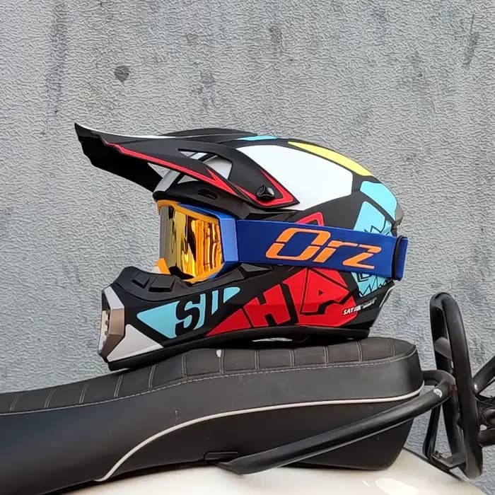 Motocros Kask Cross descente Soporte Casco hors route casque course classique moto Original Enduro