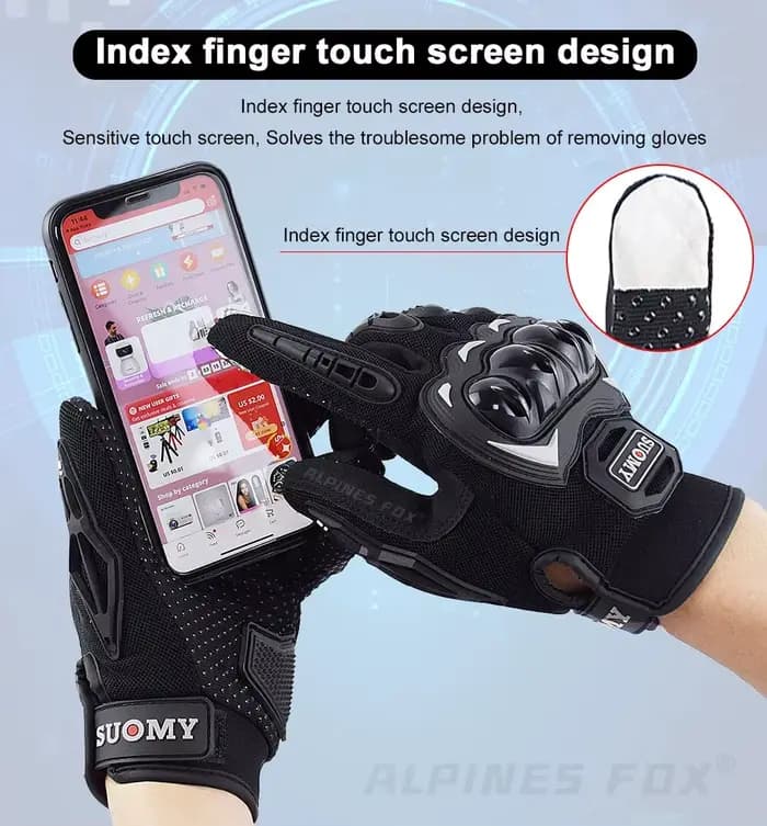 Suredépensé-Gants de moto à écran tactile
