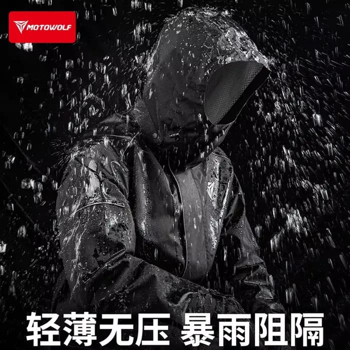 Combinaison de pluie pour moto Motowolf