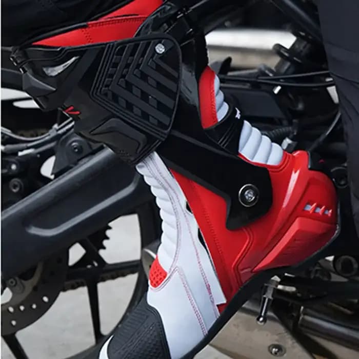 Tiger-Bottes de moto X-one en cuir microcarence pour hommes