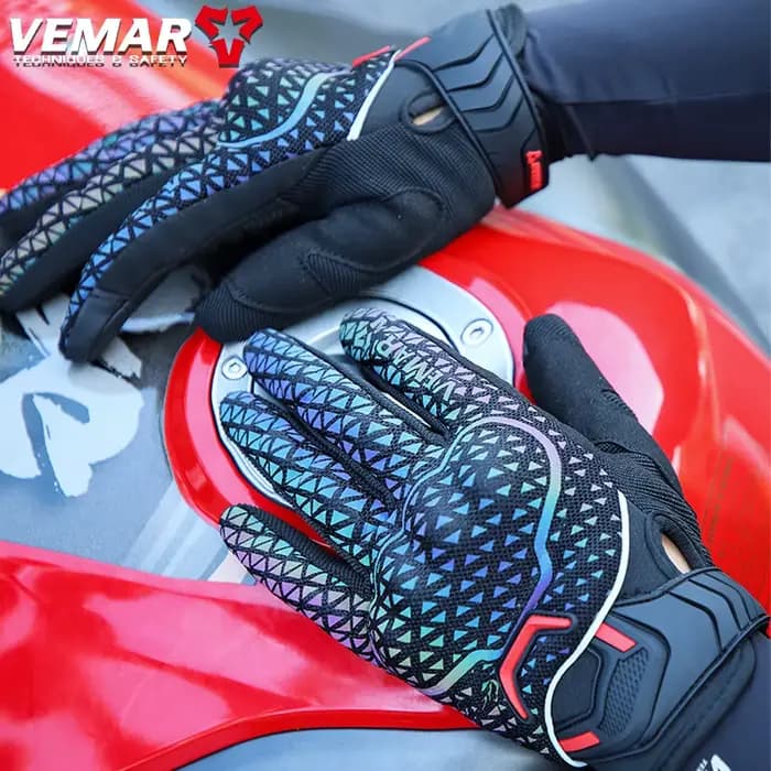 Gants de moto colorés, mitaines de motocross