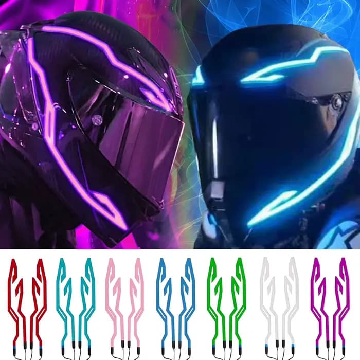 Barre Lumineuse Décorative pour Casque de Moto