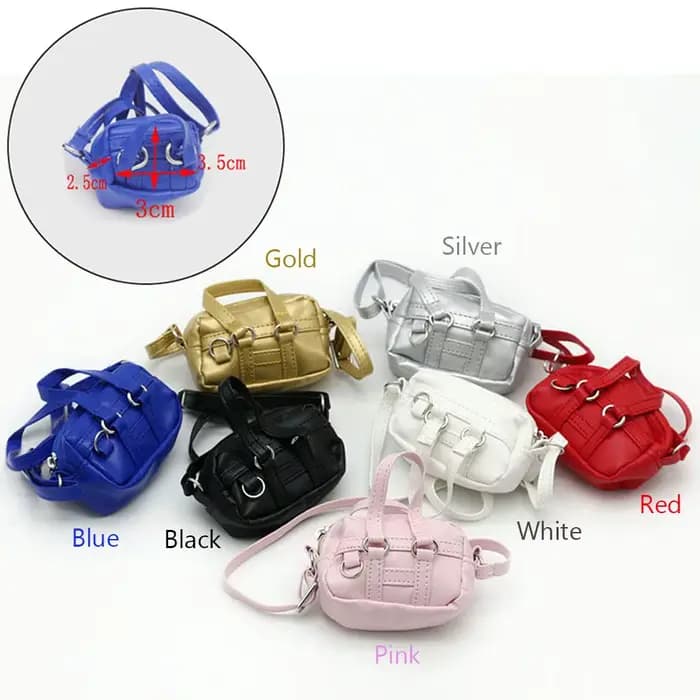 Accessoires faits à la main Mini pour 1/6 1/8 BJD sac à main poupée sac à bandoulière sacs à bandoulière