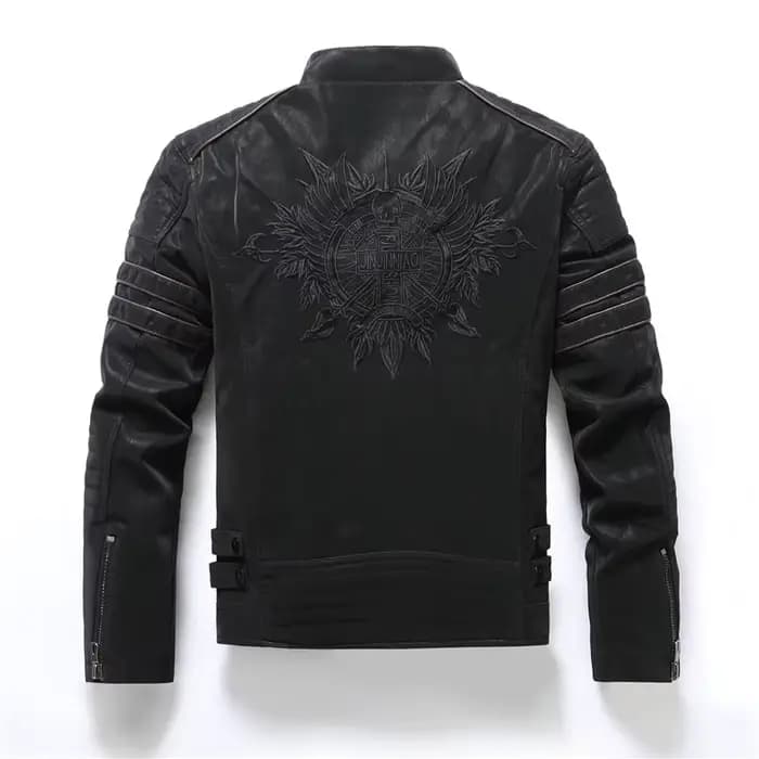 Mcikkny – veste et manteaux de motard en cuir pour hommes