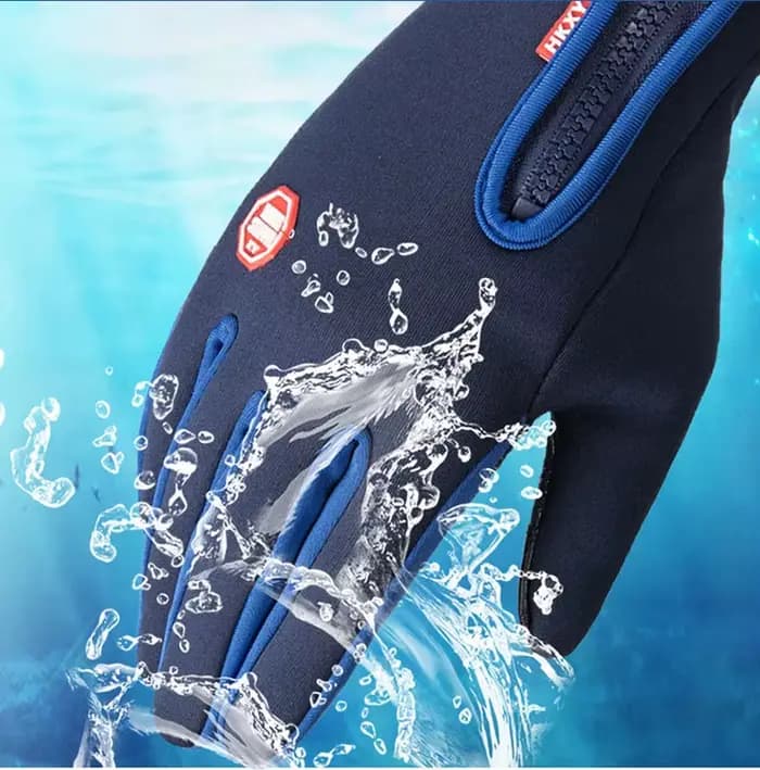 Gants de moto d'hiver imperméables et coupe-vent