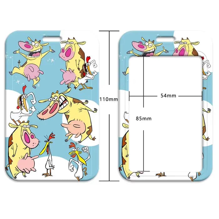 Lanière animaux Kawaii pour clés, carte d'identité, sangles de téléphone, porte-badge USB, corde de suspension DIY, lanière Lariat