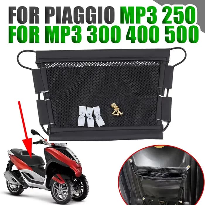 Sac de rangement sous le siège pour PIAGGIO MP3 250 MP3 300 MP3 400 MP3 500 MP3