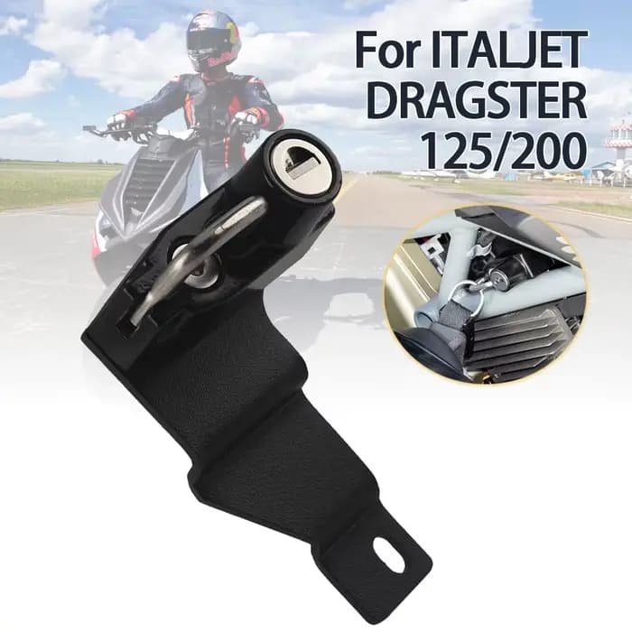 Kit de verrouillage de casque de moto en aluminium