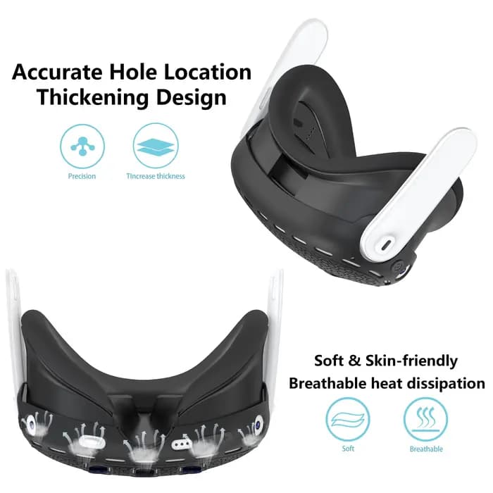 Pour Meta Quest 3 housse en Silicone casque VR étui de Protection anti-rayures pour Oculus Quest 3 accessoires