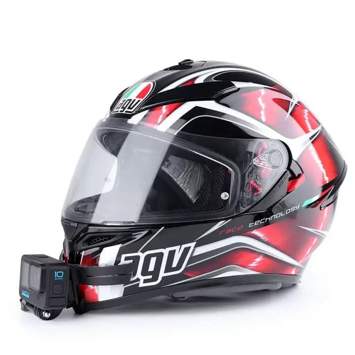 Support de menton pour casque de moto