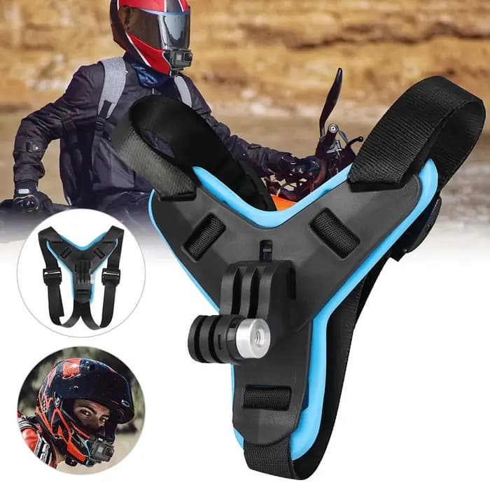 Support de mentonnière de casque de moto