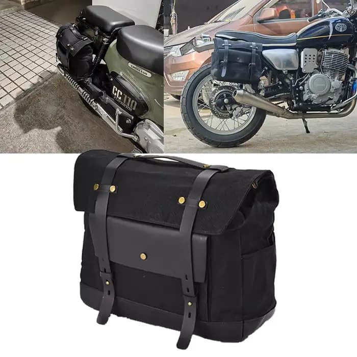 Sac latéral de moto pour Sportster Softail Dyna Cruiser